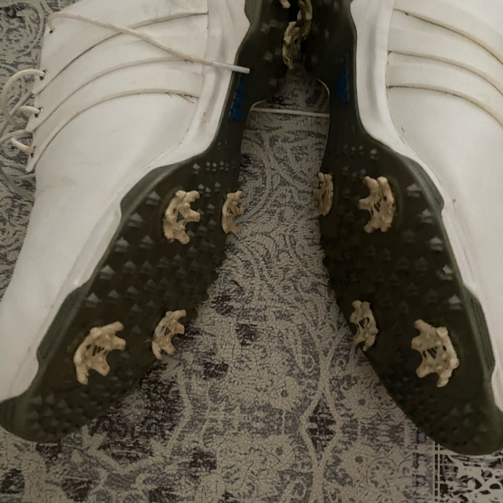 adidas White Athletic Shoes (Golf)